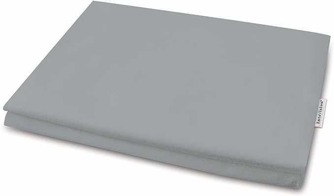 InteVision 400 Thread Count, 100% Egyptian Cotton Pillowcase. Designed to Fit The 7.5" version of The Foam Wedge Bed Pillow (26" x 25" x 7.5") (Gray) - LeafyLoom