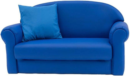 Children's Factory As We Grow Toddler Sofa, Blue, CF805-197, Flexible Seating for Daycare or Preschool, Kids Reading Couch, Playroom Furniture - LeafyLoom