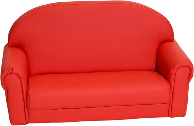 Children's Factory Red As We Grow Toddler Sofa - LeafyLoom