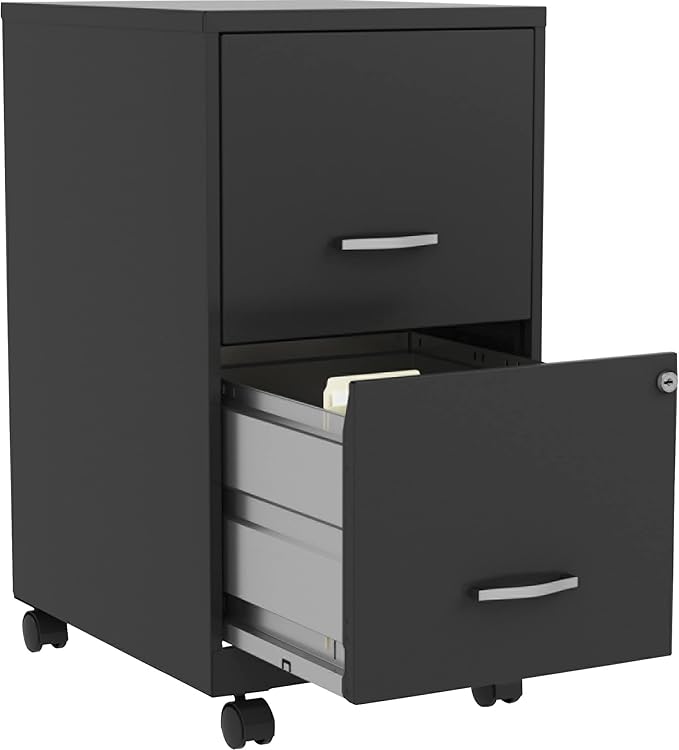 Lorell LLR00061 - SOHO File/File 2-Drawer Mobile File Cabinet - LeafyLoom