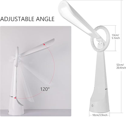 Upgraded LED Desk Lamp with 7 Colours Change, Eye-Caring Table Lamp with USB Charging Port Suitable for Table Bedroom Bedside Office Study,8W (White) - LeafyLoom