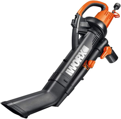 WORX WG505 TRIVAC 12 Amp 3-in-1 Electric Blower/Mulcher/Vacuum & 50026858 Trivac Leaf Collection Bag (WGBAG500) - LeafyLoom