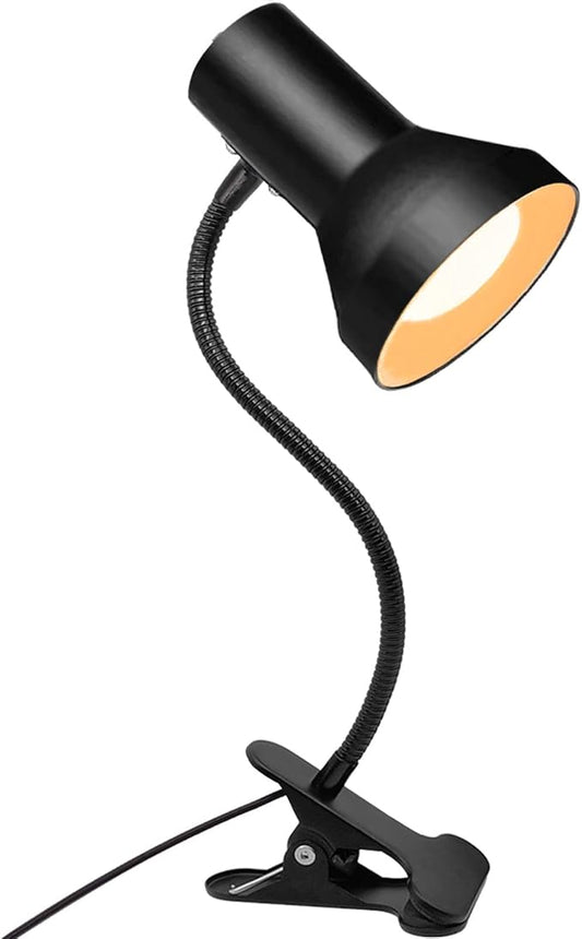 Desk Lamp Eye-Caring Table Lamps, 360°Rotation Gooseneck Clip on Lamp, Portable Reading Book Light, Clamp Light Eye-Caring Study Desk Lamps for Bedroom and Office Home Lighting - LeafyLoom