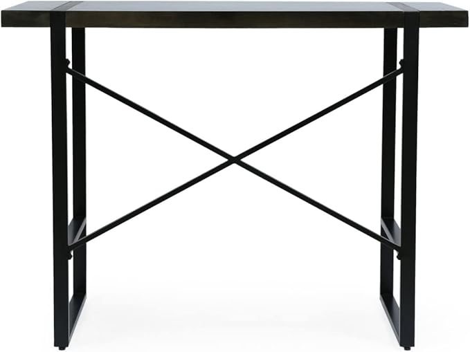 Christopher Knight Home Glentana Desk, Black + Brown - LeafyLoom