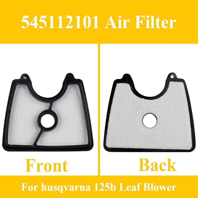 HUZTL 125B Carburetor 545112101 Air Filter kit for Husqvarna 125B 125BX 125BVX 545081811 590460102 581798001 Handheld Leaf Blower Jonsered B2126 BV2126 C1Q-W37 Carb Engine - LeafyLoom