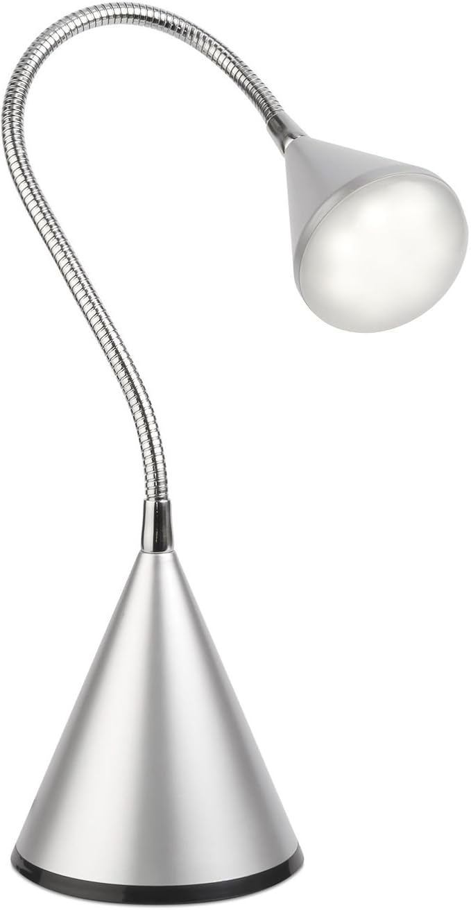 OttLite LED Cone Desk Lamp, White - LeafyLoom