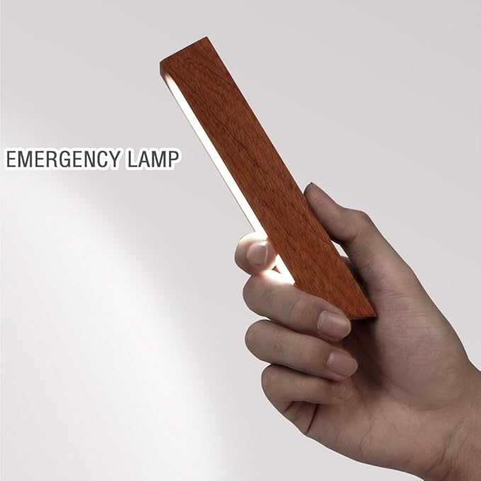 LANDGOO LED Desk Lamp for Home Office,Desk Light Touch Control Foldable Dimmable Lamp Wall Lamp Wooden Night Light (Sapele Wood) - LeafyLoom