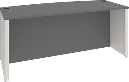 Bestar Connexion 72W Desk Shell in Slate & Sandstone - LeafyLoom