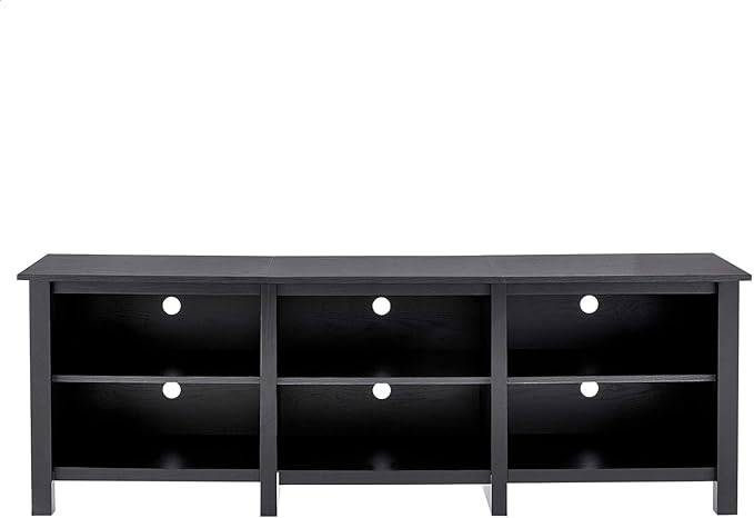 ROCKPOINT Classic TV Stand Storage Media Console Entertainment Center for TV's from 70 Inches to 85 Inches,Espresso(69.1Inchese) - LeafyLoom