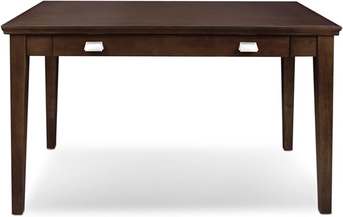 Leick Home 81400 Laptop Computer Writing Desk with Drop Front Keyboard Drawer, Chocolate Cherry - LeafyLoom