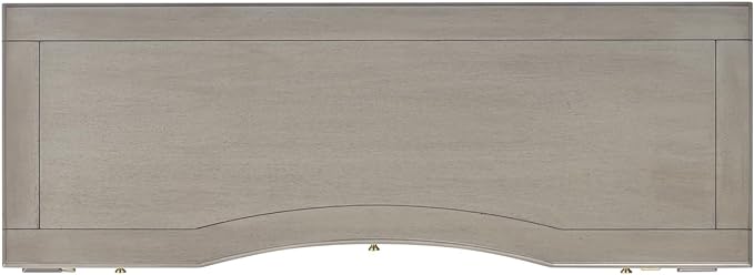 Jennifer Taylor Home Dauphin 55" 3-Drawer Wood Executive Desk, Grey Cashmere - LeafyLoom