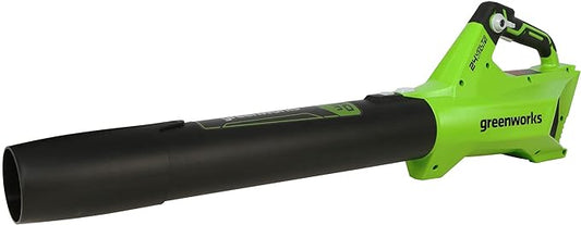 Greenworks 24V (110 MPH / 450 CFM / 125+ Compatible Tools) Cordless Brushless Axial Leaf Blower, Tool Only - LeafyLoom