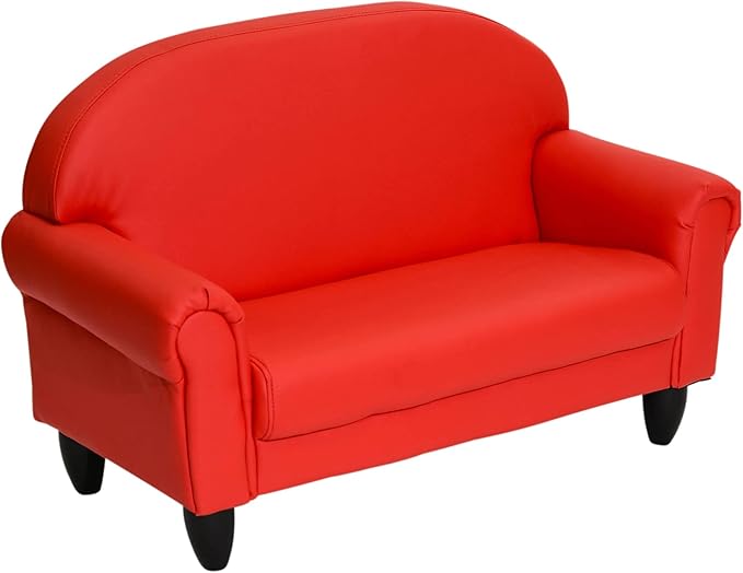 Children's Factory Red As We Grow Toddler Sofa - LeafyLoom