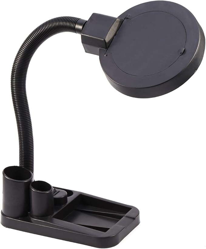 Haofy LED Desk Lamp, LED Magnifying Office Lamp 5X 10X Magnifier with Light Table and Desk Lamp Floor St and Adjustable Magnifier Glass Lamp for Reading and Repairing - LeafyLoom