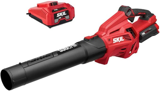 SKIL PWR CORE 40 Brushless 40V 530 CFM Cordless Leaf Blower Kit, Variable Speed with Power Boost, Includes 2.5Ah Battery and Auto PWR Jump Charger- BL4713C-11 - LeafyLoom