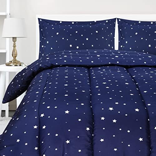 Utopia Bedding All Season Star Comforter Set with 2 Pillow Cases, 3 Piece Soft Brushed Microfiber Kids Bedding Set for Boys/Girls, Machine Washable (Twin) - LeafyLoom