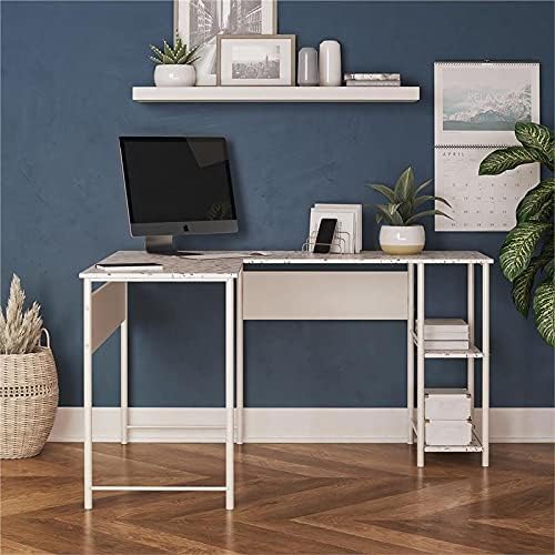 Ameriwood Home Berkeley L Desk, Terrazzo - LeafyLoom