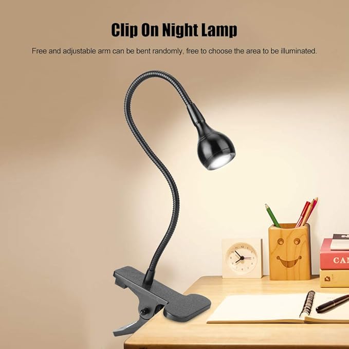 Yosoo LED Clamp, USB Flexible Clamp Clip On LED Desk Light Bedside Night Lamp for Reading Study - LeafyLoom