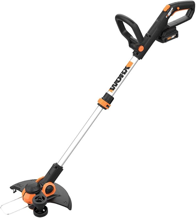 WORX WG509 12 Amp TRIVAC 3-in-1 Electric Leaf Blower with All Metal Mulching System & WG163 GT 3.0 20V PowerShare 12" Cordless String Trimmer & Edger (2 Batteries & Charger Included) - LeafyLoom