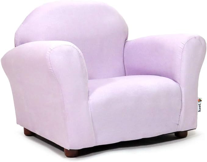 Keet Microsuede Children's Chair, Roundy, Lavender - LeafyLoom