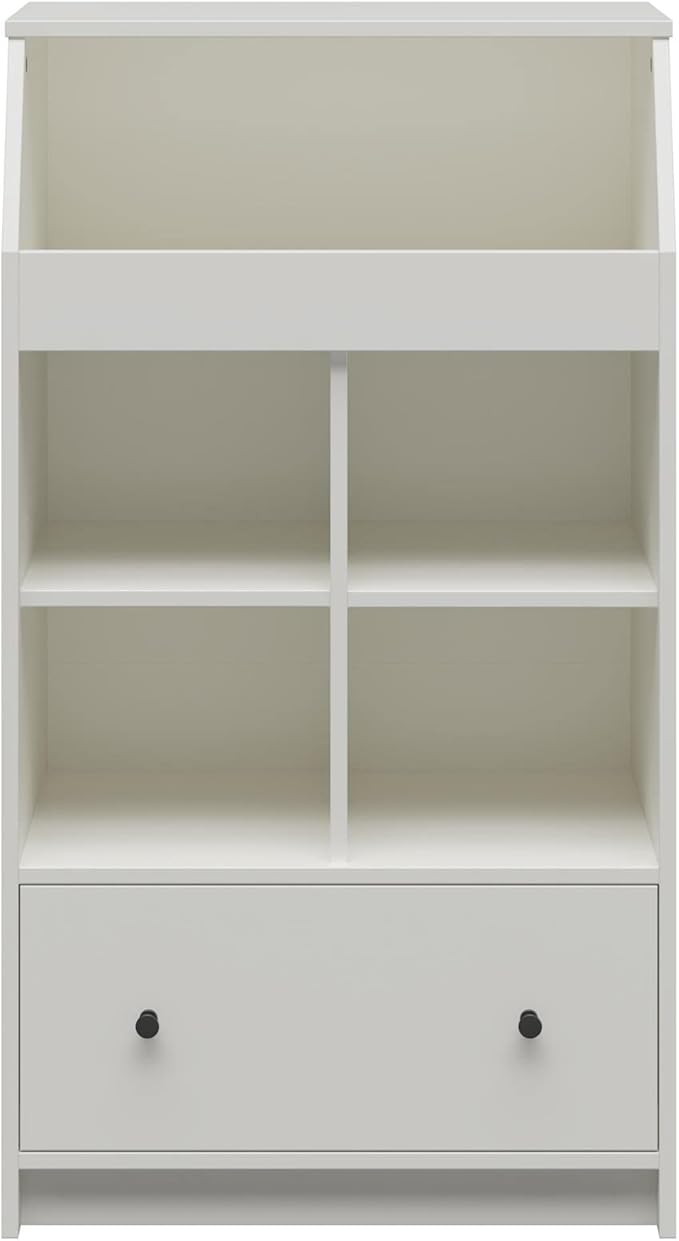 Ameriwood Home The Loft 1 Drawer Storage Tower, White - LeafyLoom