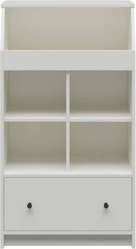 Ameriwood Home The Loft 1 Drawer Storage Tower, White - LeafyLoom