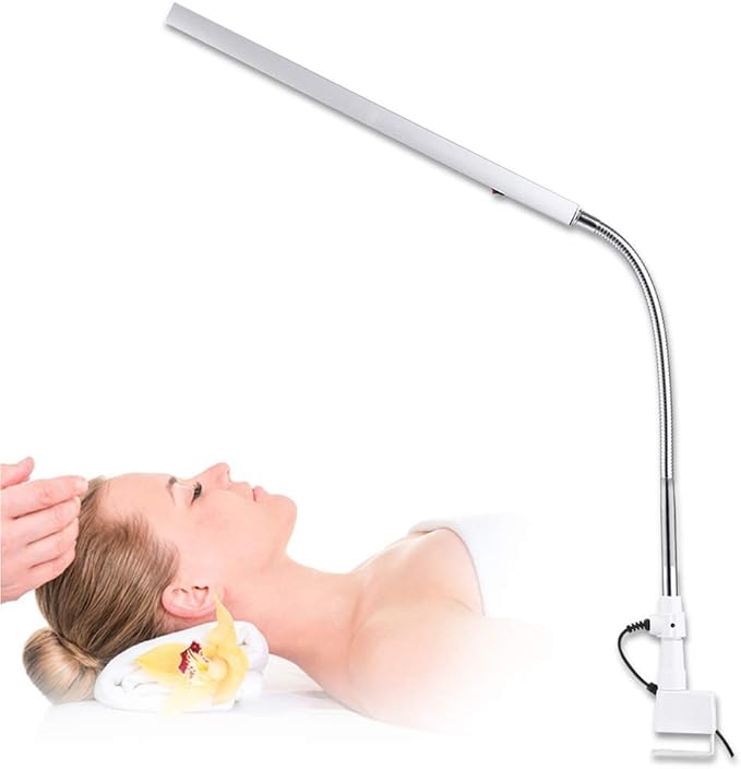 FILFEEL Tattoo Light, Ultra-Slim LED Desk 360 Degree Rotation Metal Arm Eye-Caring Office Lamp Makeup(US Plug) - LeafyLoom