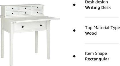 Safavieh American Homes Collection Abigail White Fold Down Desk - LeafyLoom