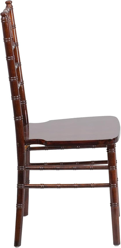 Flash Furniture HERCULES Series Fruitwood Chiavari Chair, 18"D x 15.75"W x 36.25"H, Set of 1 - LeafyLoom