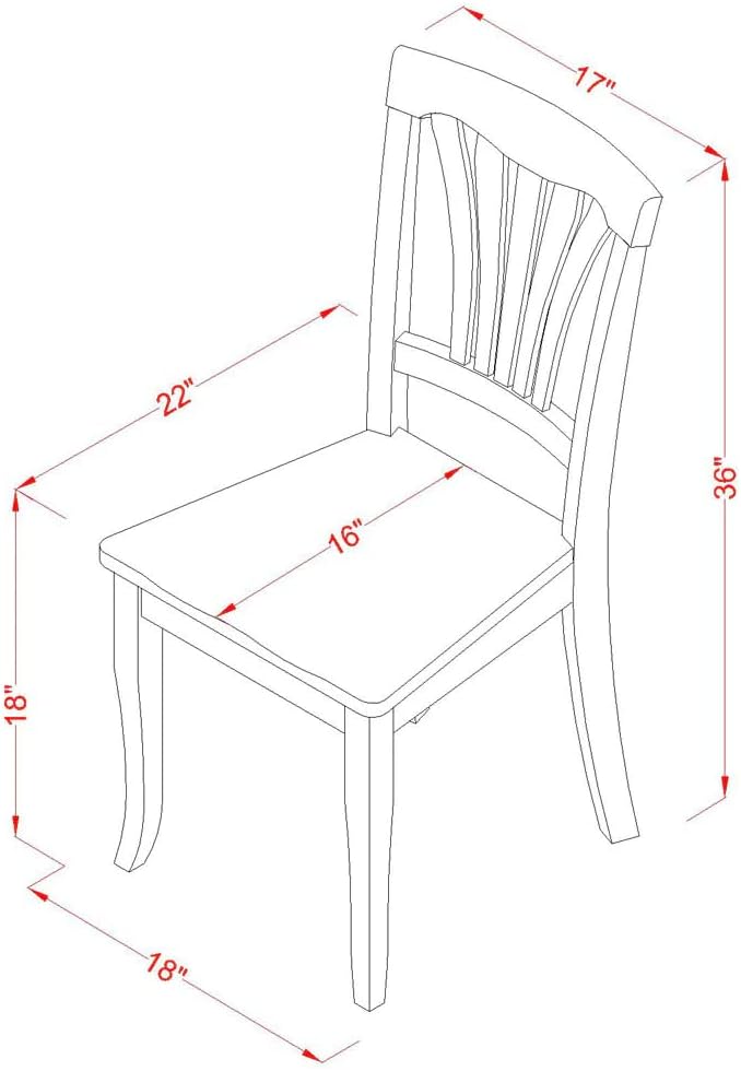 East West Furniture Antique 3 Piece Modern Set Contains a Round Table with Pedestal and 2 Kitchen Dining Chairs, 36x36 Inch, AMAV3-LWH-W - LeafyLoom