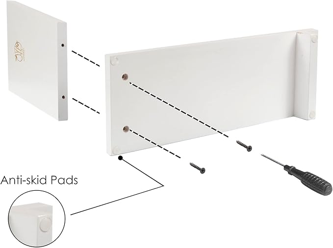 S&A WOODCRAFT Desktop Wood Bookshelf with Wooden Bookend, White Desk Organizer Shelf and Display Rack with B (White Pine) - LeafyLoom