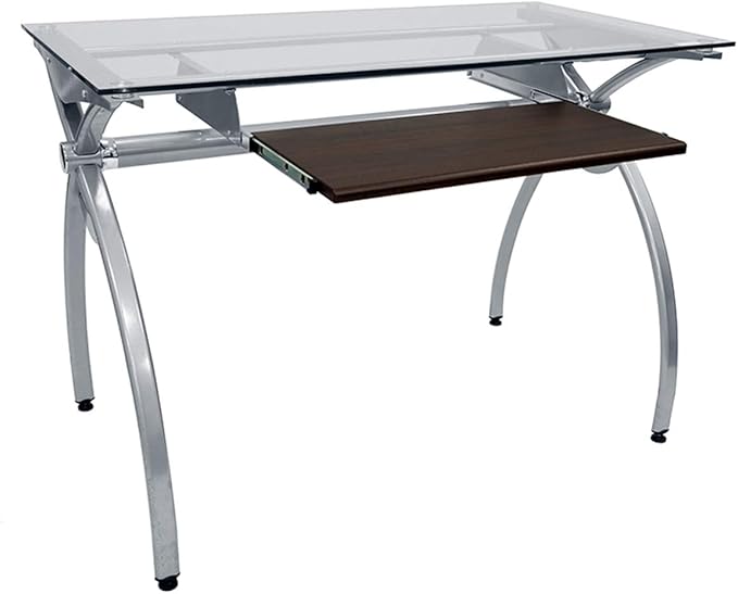 NicBex Laik-DW-00054-DX Desks, 43.25" W x 22.5" D x 29.5" H, White - LeafyLoom