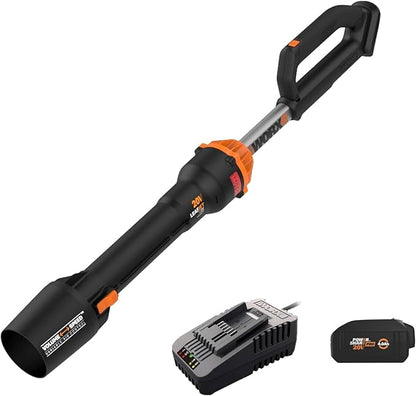 Worx Nitro WG543 20V LEAFJET Leaf Blower Cordless with Battery and Charger, Blowers for Lawn Care Only 3.8 Lbs., Cordless Leaf Blower Brushless Motor – Battery & Charger Included - LeafyLoom