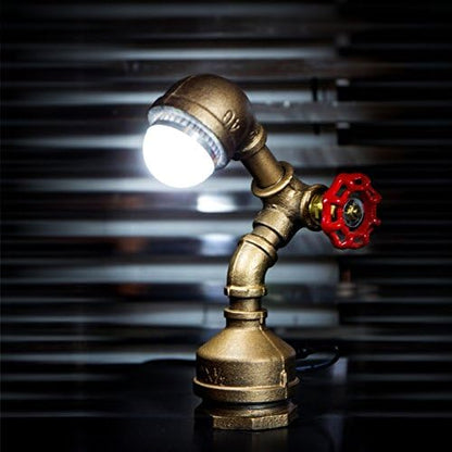 Loft Style Vintage Metal LED Table Lamp, Alfred, Steampunk Industrial, Night Light, Desk Light, LL-007-DL - LeafyLoom