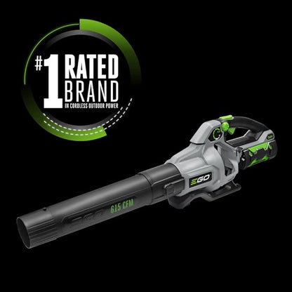 EGO Power+ LB6150 615 CFM Variable-Speed 56-Volt Lithium-ion Cordless Leaf Blower - Battery and Charger Not Included, black - LeafyLoom