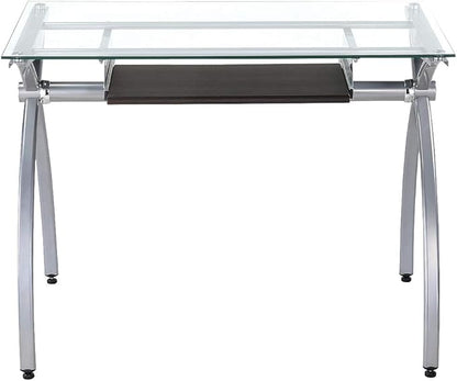 NicBex Laik-DW-00054-DX Desks, 43.25" W x 22.5" D x 29.5" H, White - LeafyLoom