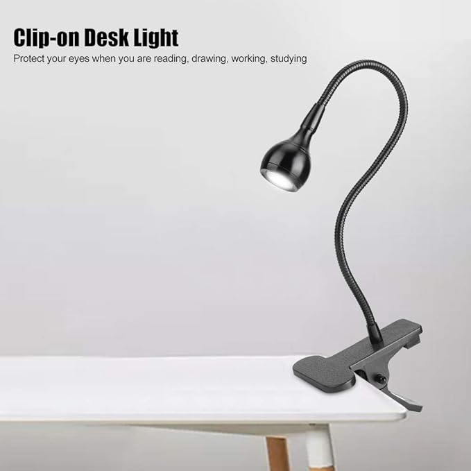 Yosoo LED Clamp, USB Flexible Clamp Clip On LED Desk Light Bedside Night Lamp for Reading Study - LeafyLoom