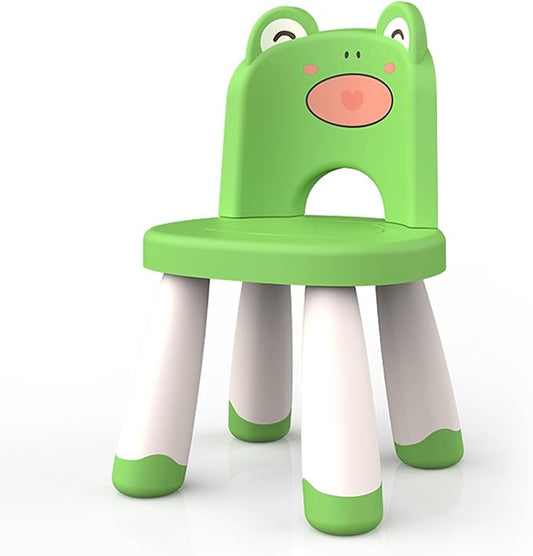 Kids Plastic Chair, Durable and Lightweight Kids Chair,11" H Seat, Indoor or Outdoor Use for Toddlers Boys Girls Birthday Gifts (Green) - LeafyLoom