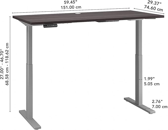 60W x 30D Height Adjustable Standing Desk - LeafyLoom