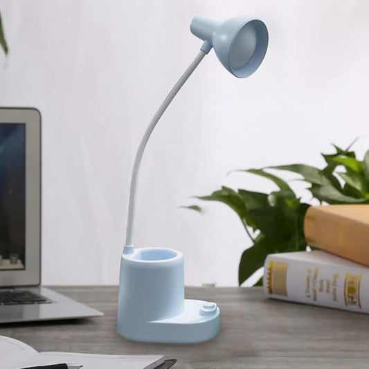 Office lamp Desk,Cordless Lamps Rechargeable,Blue,kids battery lamps for tables,Cute pen holder for desk,360° Rotating Hose,Adjust The Angle of Light Source at Will,Study Lamps for Desk,Mini lamp - LeafyLoom