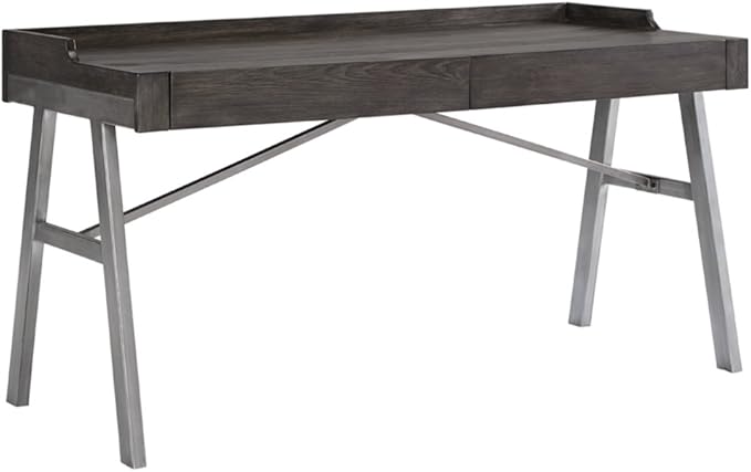 Signature Design by Ashley Raventown Urban 60" Home Office Desk, Weathered Brown - LeafyLoom