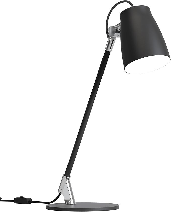 Astro Atelier Desk Indoor Table Lamp (Matt Black) - Dry Rated - E26/Medium Lamp, Designed in Britain - 1224068-3 Years Guarantee - LeafyLoom