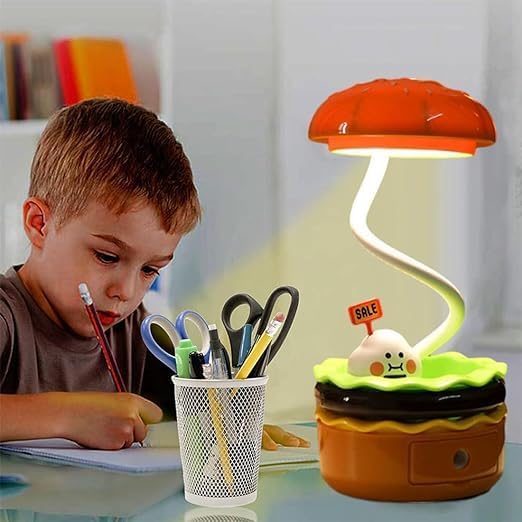 Cute Desk Lamp,Table lamp,Night Lights,Hamburger Small Night lamp,Desk Accessories, Room Decor for Boys Girls Gifts, Yellow, SY-KD300 - LeafyLoom