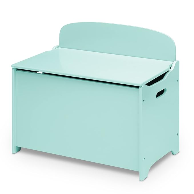 Delta Children MySize Deluxe Toy Box, Mint - LeafyLoom