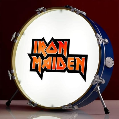 NUMSKULL Iron Maiden Logo 3D Drum Lamp - Desk Lamp for Bedroom, Office, Home, Study, Work - Official Iron Maiden Merchandise - LeafyLoom