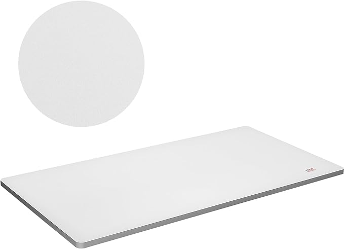 VEVOR One-Piece Particle Board Desktop Universal Tabletop, 55" D x 28" W x 1" H, White - LeafyLoom