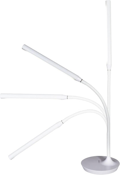 OttLite Extended Reach LED Desk Lamp, White - LeafyLoom