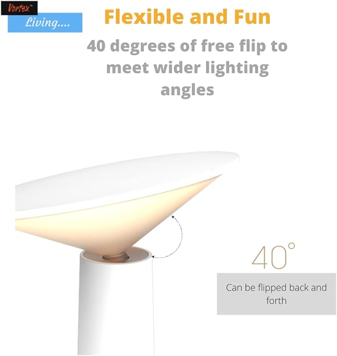 Vortex LS-8925 MINI I LAMP Creative Nordic Style USB Charging Learning Touch Switch Eye Protection Student Dormitory Rechargeable Dimmable Night Light I LED Desk Lamp - LeafyLoom