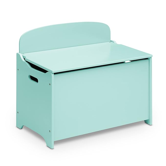 Delta Children MySize Deluxe Toy Box, Mint - LeafyLoom