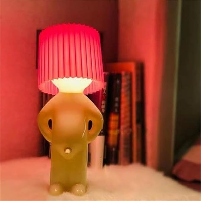 Little Naughty boy Desk lamp,A Little Shy Desk lamp, Bedside Night Light,Naughty boy Mr.P a Little Shy Man Creative lamp,Home Decoration Beautiful Gift (Blue) - LeafyLoom